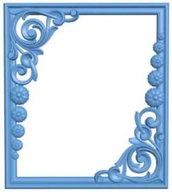 Picture frame or mirror T0012279 download free stl files 3d model for CNC wood carving