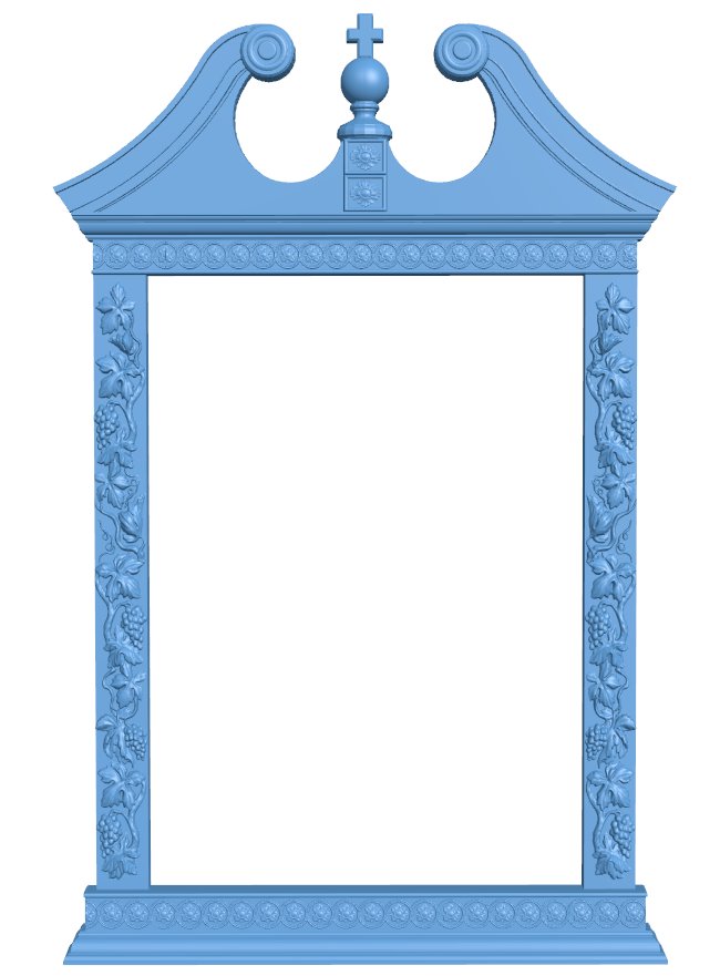 Picture frame or mirror T0012280 download free stl files 3d model for CNC wood carving