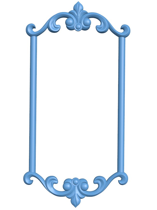 Picture frame or mirror T0012298 download free stl files 3d model for CNC wood carving