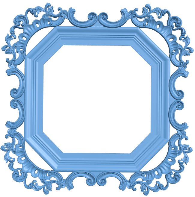 Picture frame or mirror T0012300 download free stl files 3d model for CNC wood carving