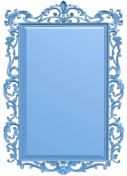 Picture frame or mirror T0012339 download free stl files 3d model for CNC wood carving