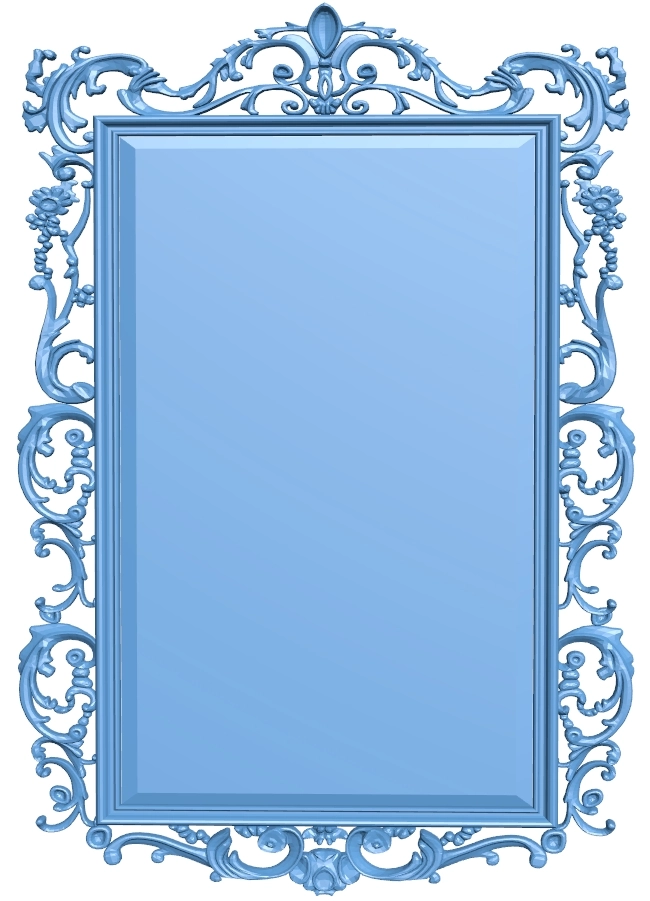 Picture frame or mirror T0012339 download free stl files 3d model for CNC wood carving