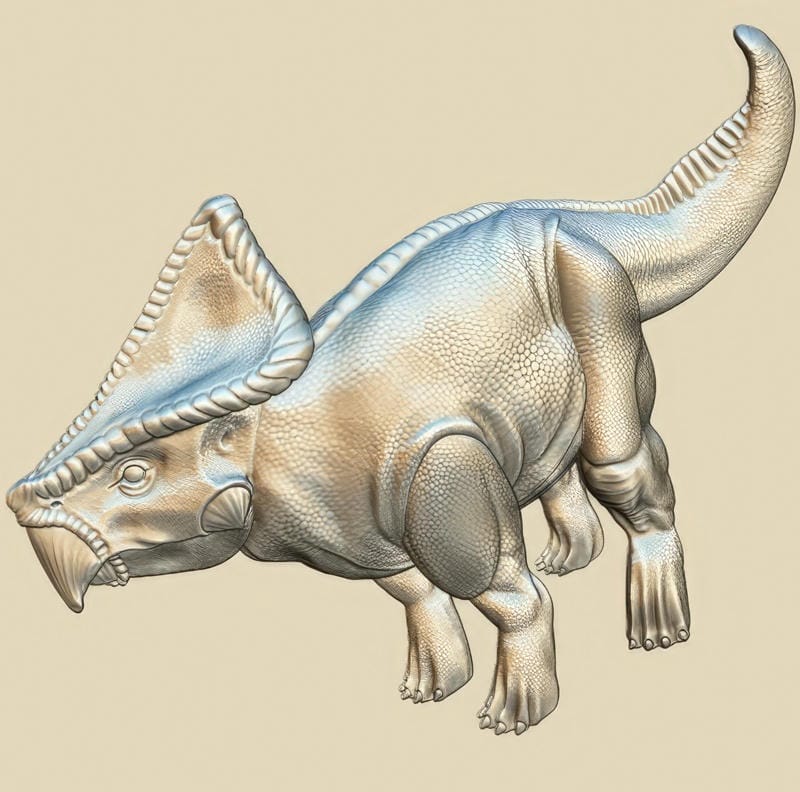 Protoceratops dinosaur A007059 download free stl files 3d model for CNC wood