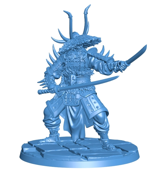 Samurai Swordsman B0012516 3d model file for 3d printer