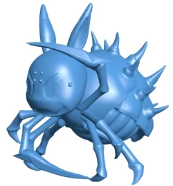 Spider with thorns B0012529 3d model file for 3d printer