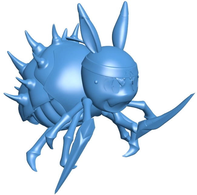 Spiny beetle B0012565 3d model file for 3d printer