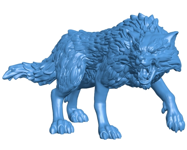 The alpha wolf B0012522 3d model file for 3d printer