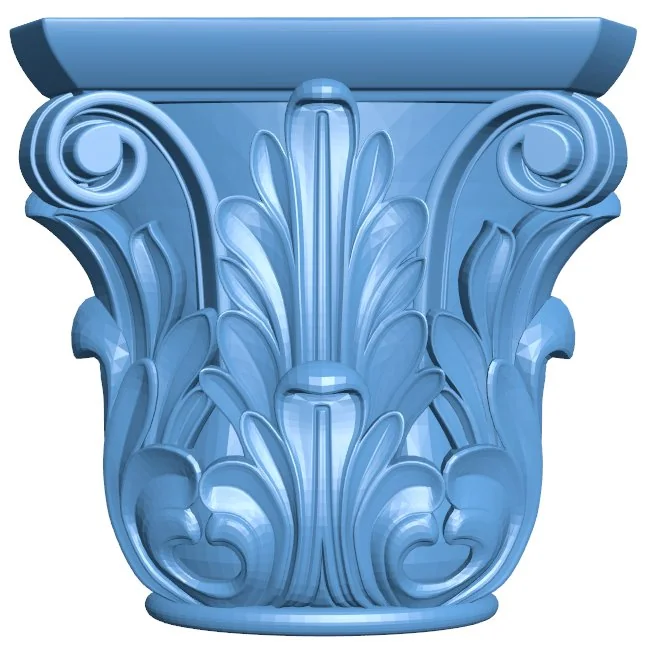 Top of the column T0012238 download free stl files 3d model for CNC wood carving