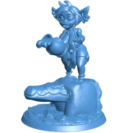 Vase Goblin B0012577 3d model file for 3d printer