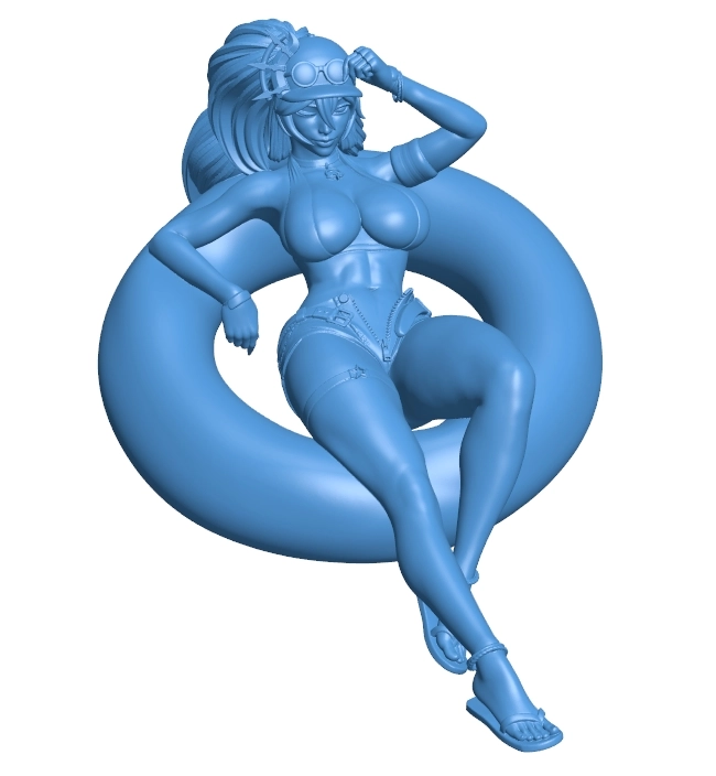 Veronica swimming in the sea B0012556 3d model file for 3d printer