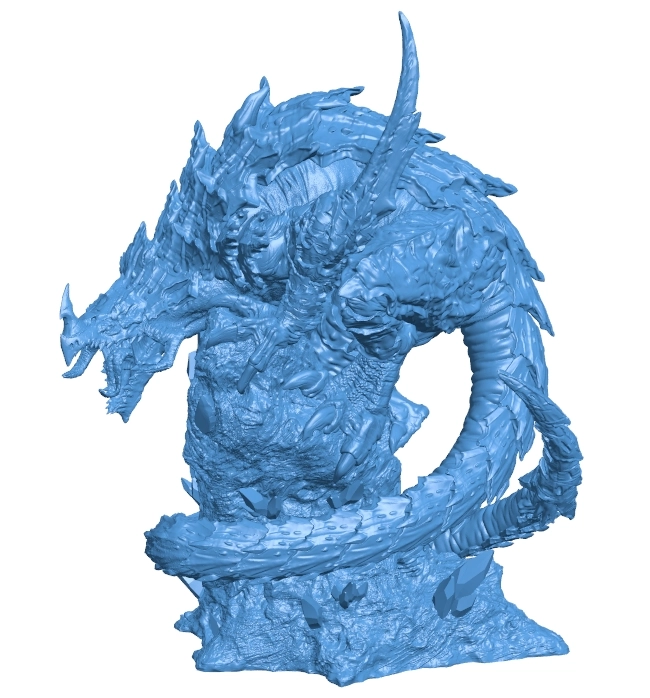 Winged Dragon Titan Combined B0012594 3d model file for 3d printer