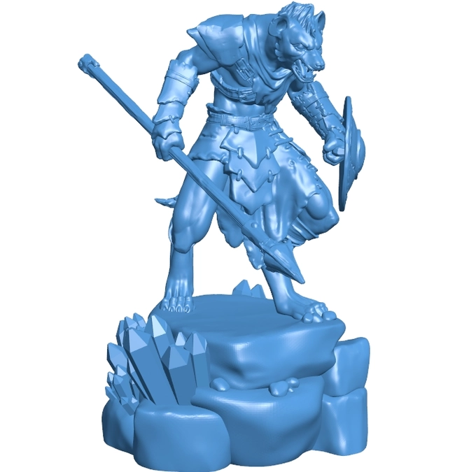 Wolf Warrior B0012524 3d model file for 3d printer