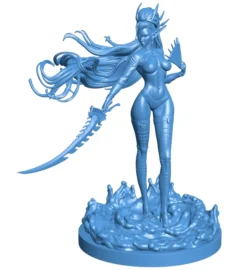 Yvraine walks on the lake B0012543 3d model file for 3d printer