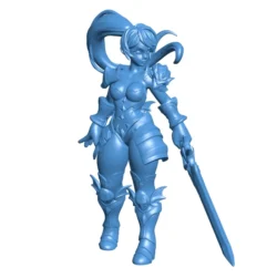 Zary holding a long sword B0012507 3d model file for 3d printer