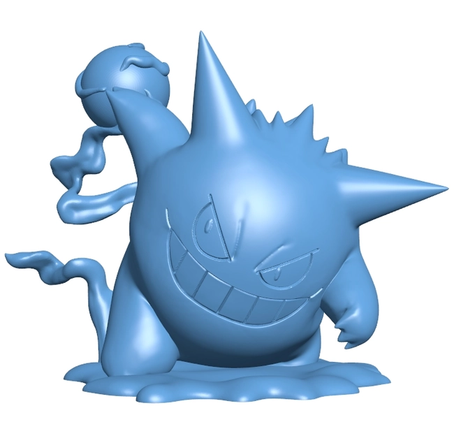 Gengar - pokemon B0012645 3d model file for 3d printer