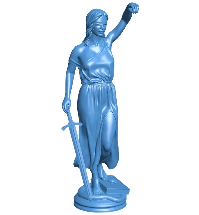 Goddess of Justice B0012605 3d model file for 3d printer