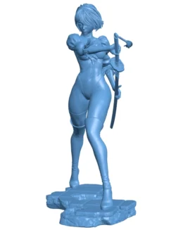 Japanese swordswoman NSFW B0012652 3d model file for 3d printer