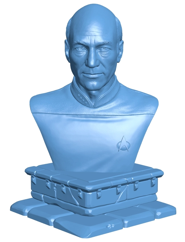 Jean-Luc Picard - Star Trek B0012653 3d model file for 3d printer