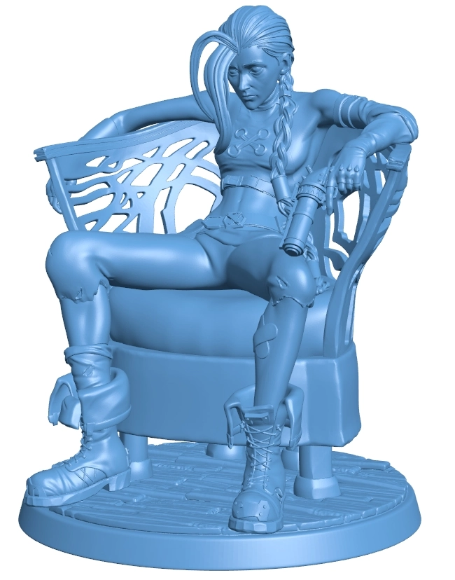 Jinx Arcane LOL Weapon B0012654 3d model file for 3d printer