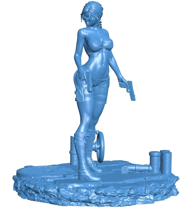 Lara Croft B0012610 3d model file for 3d printer