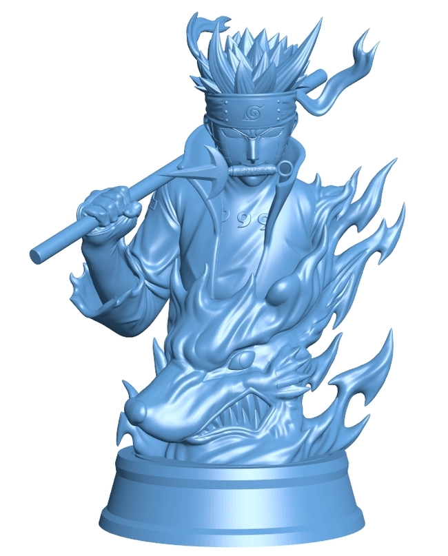 Naruto Bust B0012674 3d model file for 3d printer