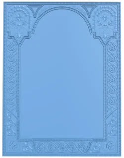 Picture frame or mirror T0012440 download free stl files 3d model for CNC wood carving