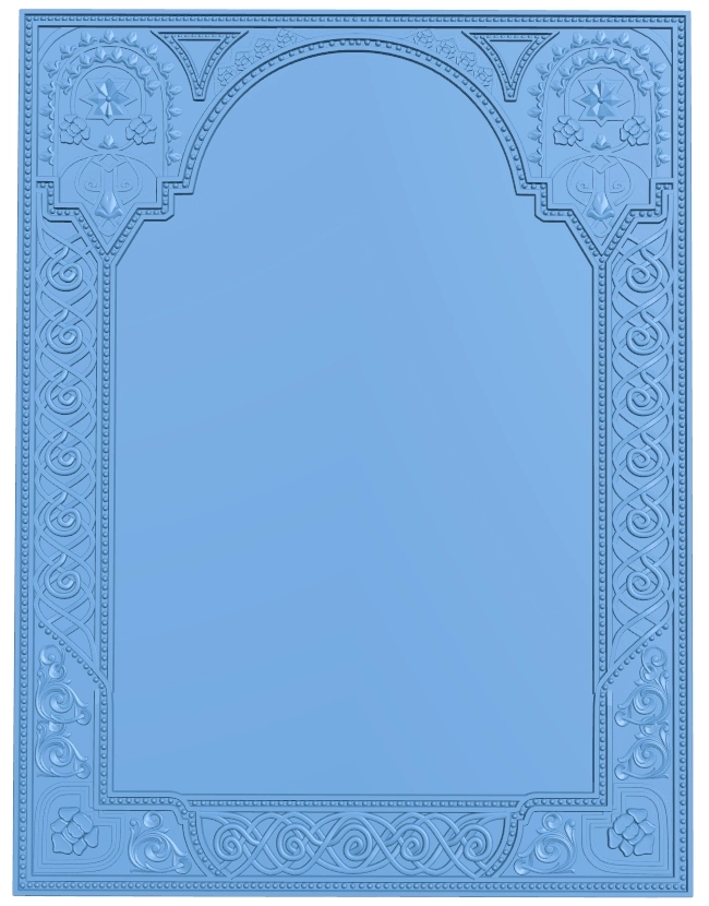 Picture frame or mirror T0012440 download free stl files 3d model for CNC wood carving