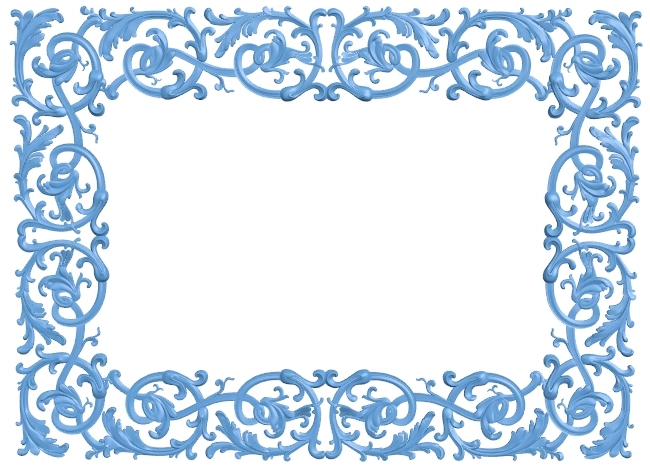 Picture frame or mirror T0012456 download free stl files 3d model for CNC wood carving