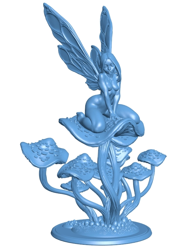 The Fairy Princess of the Forest Statue B0012685 3d model file for 3d printer