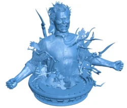 The man bursts with energy B0012603 3d model file for 3d printer