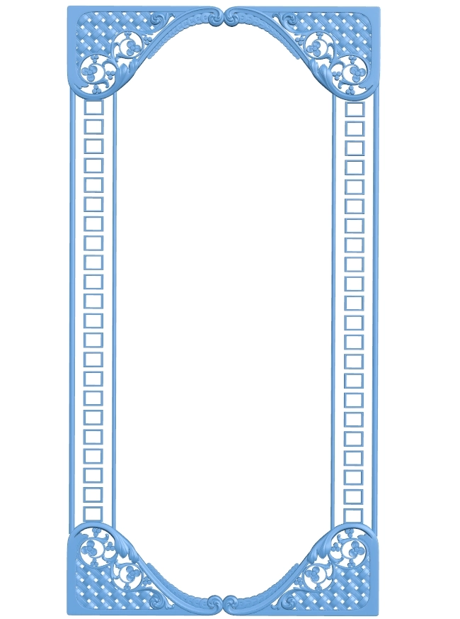 Door frame pattern T0012537 download free stl files 3d model for CNC wood carving