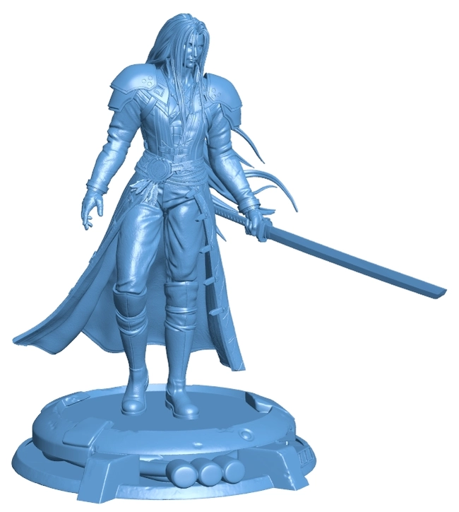 Sephiroth is a character from the Final Fantasy B0012704 3d model file for 3d printer