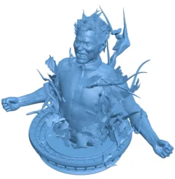 The man bursts with energy B0012711 3d model file for 3d printer