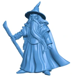 Gandalf Man B003295 file stl free download 3D Model for CNC and 3d printer