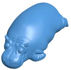 Hippo resting B003713 file stl free download 3D Model for CNC and 3d printer