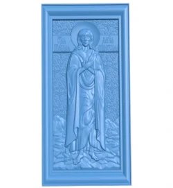 St. Mary of Egypt wood carving file stl for Artcam and Aspire jdpaint free vector art 3d model download for CNC